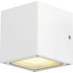 Venkovní nástěnné osvětlení SLV Sitra Cube 232531, GX53, 18 W, hliník, bílá