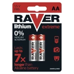 Tužkové baterie AA RAVER FR6 lithiové blistr