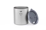 Titánový termohrnček s viečkom Mug Keith® 600 ml (Farba: Strieborná)
