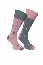 Sesto Senso Finest Cotton pavouk/moucha Ponožky 43-46 šedo-růžová