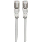 Intellinet 317177 RJ45 sieťové káble, prepojovacie káble CAT 6A S/FTP 7.50 m sivá fóliové tienenie, tienenie pletivom, b