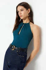 Trendyol Emerald Cut Out Detail Flexible Knitted Body With Snap Snap
