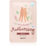 Skin79 Fresh Garden Red Ginseng revitalizačná plátenná maska s ženšenom 23 g