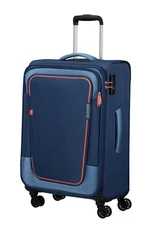 American Tourister Látkový cestovní kufr Pulsonic EXP M 64/74 l - tmavě modrá