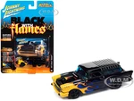 1957 Chevrolet Nomad "Draggin Wagon" Black with Blue and Yellow Flames "Black with Flames" Limited Edition to 2500 pieces Worldwide "Street Freaks" S