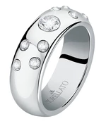 Morellato Luxusní ocelový prsten s krystaly Poetica SAUZ260 56 mm