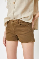 Koton Women's Green Pocket Detailed Shorts