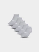 Dívčí ponožky casual pod kotník (5-pack) - šedé