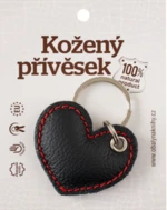 Klíčenka srdce černé D48