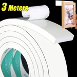 White Sponge Double Sided Foam Adhesive Tapes for Mounting Fixing Pad Sticky 30mm 20mcm Width Super Strong Double Faced Tape