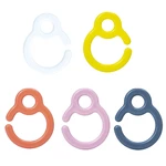 8 PCS Plastic Dummy Pacifier Hook Food Grade PP Baby Shower Teether Toy Attach to Car Seat Handles Stroller Playpen Bars