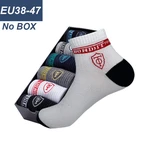 5 Pairs Men High-quality Summer Sports Socks Thin Solid Color Breathable Comfortable Wear-resistant Large Size Socks EUR 42-47