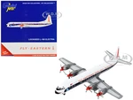 Lockheed L-188 Electra Commercial Aircraft "Eastern Air Lines" White with Dark Blue Stripes 1/400 Diecast Model Airplane by GeminiJets