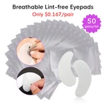 Korea Lint Free Patches Eyelash Under Eye Pads hydrogel eye patch for Eyelash Extension Patches Eye Make Up Tools