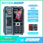 SOYES Rugged GSM Mobile Phone 1800mAh Dual SIM Cards Double Torch Flashlight Loud Speaker MP3 FM Vibration Cheap Cell Phone