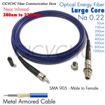 SMA905-Male to Female Energy Fiber Extension Cable with Large Core 100um to 1000um core for Near Infrared Light