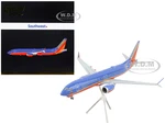 Boeing 737 MAX 8 Commercial Aircraft "Southwest Airlines" Blue and Red "Gemini 200" Series 1/200 Diecast Model Airplane by GeminiJets