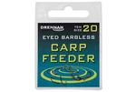 Drennan háčky bez protihrotu Eyed Carp Feeder Barbless vel. 10