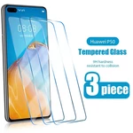 3PCS Screen Protector for Huawei P50 P40 P30 P20 Lite Pro Tempered Glass for Huawei P Smart 2021 2020 2019 Y9S Glass Protector