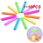1~10PCS Portable Folding PP Kitchen Storage Food Snack Seal Bag Sealing Clips Sealer Clamp Seal Tool Kitchen Accessories