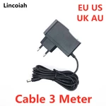 3 Meter Cable 3M DC 3V 4.5V 5V 6V 7.5V 9V 12V 0.5A 1A Universa AC DC adapter charger power supply for LED light strip CCTV