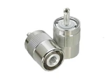 1Pcs Connector UHF PL259 Male plug Solder RG58 RG142 LMR195 RG400 RF Adapter Coaxial High Quanlity