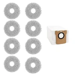 8 Pack Mop Pads For Dreame L10S Ultra, Washable Mop Pads Replacement For Dreame L10 Ultra / L10S Pro / L10S Ultra Robot Vacuum