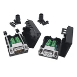 1Pc DB9 COM RS232 transfer-free Signals terminals Male Female connector D sub 9Pin