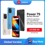 UMIDIGI Power 7S Smartphone Android Global Version Celular Unisoc T310 4GB 64GB 6.7" HD+ 16MP Camera 6150mAh Cellphone In Stock