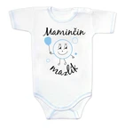 Baby Nellys Body kr. rukáv s vtipným textem, Maminčin mazlík, vel. 80