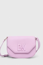 Kožená kabelka Dkny ružová farba, R41EKC54