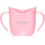 BabyOno Be Active Ergonomic Training Cup tréningový hrnček s držadlami Pink 6 m+ 120 ml