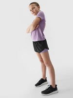 Dívčí sportovní rychleschnoucí šortky - černé