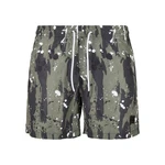 Patterned swimsuit shorts white polka dot camo aop