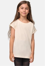 Girls' Organic T-Shirt with Extended Shoulder Whitesand