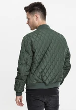 Diamond Quilt Nylon Jacket Olive