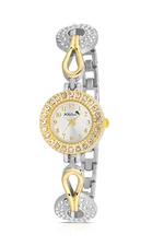 Polo Air Elegant Vintage Women's Wristwatch Yellow-Silver Color