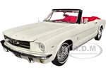 1964 1/2 Ford Mustang Convertible White with Red Interior James Bond 007 "Goldfinger" (1964) Movie "James Bond Collection" Series 1/18 Diecast Model