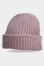 Women's winter hat with 4F wool pink