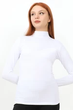 InStyle Long Sleeve Turtleneck Basic Body - White