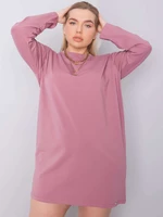 Larger pink cotton dress