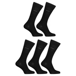 5PACK socks Hugo Boss high black