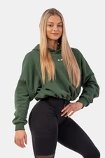 NEBBIA Loose crop hoodie Iconic