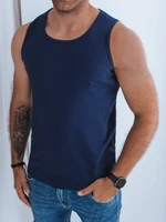 Dstreet Men's Basic Dark Blue Tank Top