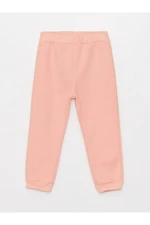 LC Waikiki Basic Baby Girl Tracksuit Bottoms with Elastic Waist.