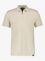 Beige men's polo shirt LERROS - Men