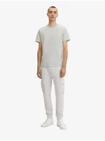 Men's Light Grey Sweatpants with Tom Tailor Pockets - Men's