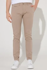 AC&Co / Altınyıldız Classics Men's Beige Slim Fit Slim Fit Trousers with Side Pockets, Cotton Diagonal Pattern Flexible Trousers. AC&Co / Altınyıldız Classics Men's Beige Slim Fit Slim Fit Trousers with Side Pockets, Cotton Diagonal Pattern Flexible Trousers.