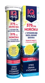 IQ Mag Hořčík 375 mg + vitamin B6 20 šumivých tablet