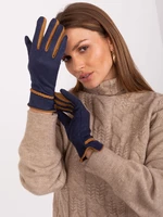 Elegantní dámské rukavice v tmavě modré barvě